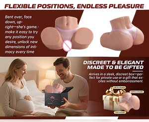 Poupée de sexe adulte en silicone solide <span class=keywords><strong>buste</strong></span> de pénis féminin inversé <span class=keywords><strong>masturbateur</strong></span> masculin gay - Product Image 4