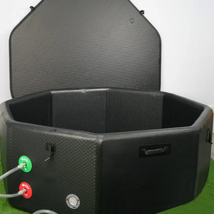 Baignoire à glace gonflable octogonale noire portable professionnelle pour récupération en intérieur, en promotion - Product Image 4