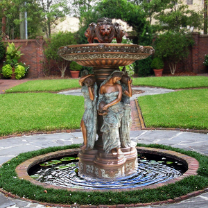 Fördernder lebensgroßer Damebronzewasserbrunnen - Product Image 3