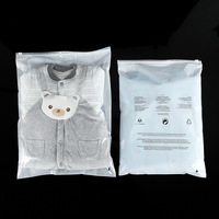 Sacs d'emballage en plastique EVA, PVC, LDPE, unis, givrés, à fermeture éclair, imprimés avec logo personnalisé, pour sous-vêtements, chaussettes et vêtements, vente en gros