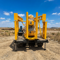Foreuse géologique rotative portative sur chenilles XY-1 de 100 m, alimentée au diesel, avec moteur de pompe 220 V pour la construction de puits d'eau