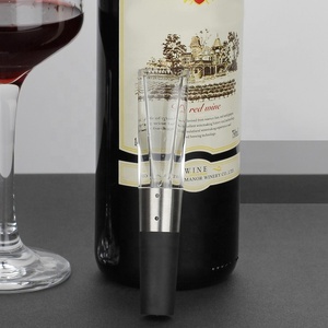La nuova Idea regalo per il regalo di natale aeratore per vino in vetro e tappo versatore di aerazione portatile per forniture per feste - Product Image 3