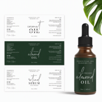 Autocollant découpé à l'emporte-pièce ISO9001 en vinyle holographique étanche pour étiquettes de flacons cosmétiques, fournisseur RoHS, feuille OEM