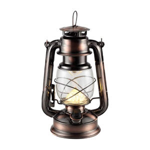 แบบชาร์จไฟวินเทจโคมไฟพายุเฮอริเคนโลหะแขวนโคมไฟสวิทช์หรี่15 LEDs แบตเตอรี่ดำเนินการโคมไฟสำหรับในร่มกลางแจ้ง - Product Image 1