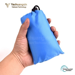Lightweight Nylon <b>Sleeping</b> Bag Rectangular Outdoor Camping Breathable Adult Foldable Pocket <b>Blanket</b> Gray - Product Image 5