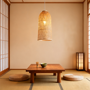 Retro Handicraft Weaving <strong>Bamboo</strong> <strong>Light</strong> Home Decorative Lighting Dining Chandelier Handmade Pendant Lamp <strong>Bamboo</strong> - Product Image 3