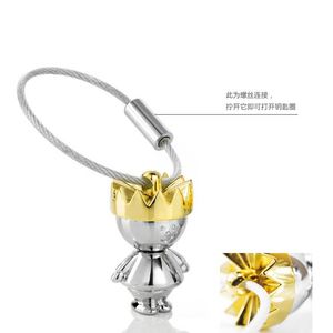 High Quality Creative Cute Sweet King and Queen Mini <b>Key</b> <b>Chain</b> for Couples love Story Car Pendants and Couple Small Gift - Product Image 6