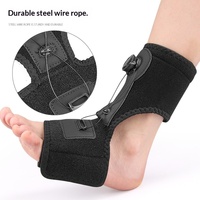 Attelle de cheville fixe respirante en TPE pour le soutien du pied tombant, attelle de nuit pour fasciite plantaire, unisexe adulte