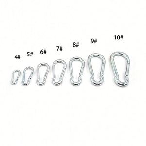 Metal Carabiner Climbing <b>Hook</b> Heavy Duty Galvanized Iron Safety Buckle for Outdoor Sports Backpack Luggage Hanging Promotion - Product Image 2