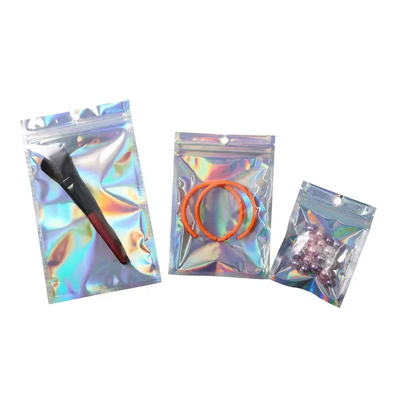 custom self sealing tape opp packaging zipper plastic transparent bag