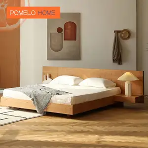 Pomelohome Modern Wooden Cot Queen Bed Frame