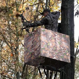 360 °   Carpa de Camuflaje para Árbol, Resistente, Escalera para Árbol, Refugio de Caza a Prueba de Viento y Lluvia para un Solo Cazador, Fácil de Instalar - Product Image 1