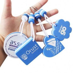 Free Design Cute Shape Cylindrical Printed Logo Boat EVA Material Foam Floating Keychain Custom Promotional Gift - Product Image 1