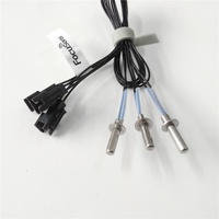 Proveedor Profesional de Sensores de Temperatura PT1000 RTD con Montaje de Brida de Longitud Personalizada para Enfriadores y Ventiloconvectores
