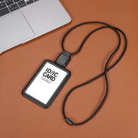 Porte-badge en silicone écologique avec logo personnalisé, design contemporain, nouvelle arrivée, étui pour cartes de crédit