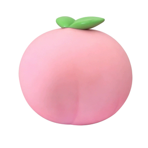 Onr 16cm <b>Jumbo</b> Peach <b>Squishy</b> Silicone/TPE Soft Squeeze Toy Colorful Slow Rebound Stress Relief Unisex for Ages 2+ - Product Image 3