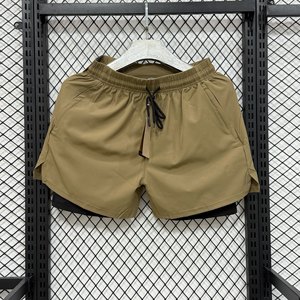 Pantalones Cortos Deportivos para Hombre, Doble Capa, Transpirables, de Secado Rápido, Anti-Transpiración, de Seda de Hielo, para Fitness, Running y Deportes al Aire Libre - Product Image 3