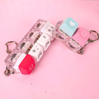 Porte-clés personnalisé en acrylique pour interrupteur de clavier avec logo DIY, impression UV, style dessin animé, capuchon de touche en alliage et relief de touche