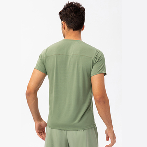 <span class=keywords><strong>เสื้อ</strong></span>กีฬาลำลองสำหรับผู้ชายเสื้อ<span class=keywords><strong>ยืด</strong></span>ธรรมดาเสื้อยืดลายไม้ไผ่ - Product Image 2