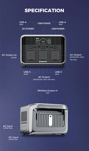 Station d'alimentation portable Sorein 500w avec batterie Lifepo4, station d'alimentation solaire portable Ecoflow River 2 600w - Product Image 4