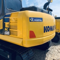 Excavatrice sur chenilles d'occasion Komatsu PC130-7, 13 tonnes, faible nombre d'heures de travail, équipement de construction