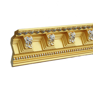 आधुनिक यूरोपीय पॉलीयूरेथेन सोने का मुकुट मोल्डिंग पीप इंटीरियर सजावटी नक्काशीदार कॉर्निस मोल्डिंग जीवन भर के लिए - Product Image 1
