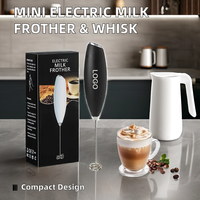 Mini mousseur à lait électrique en acier inoxydable, mélangeur de boissons portatif pour la cuisine, agitateur écologique, nouveau fouet à matcha, mousseur à café