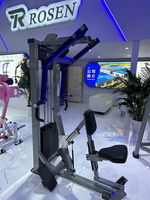 Prix d'usine Équipement de fitness commercial pour musculation, Nouveau matériel de force à charge par poulie de Chine, Appareil de rame assis avec fonction pectorale