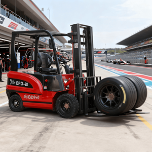 Montacargas Eléctrico Todoterreno de <span class=keywords><strong>2</strong></span> Toneladas, Altura de Elevación de 3000 mm, para Terrenos Difíciles, con Batería, Horquilla Forjada de una Pieza, Certificado CE - Product Image 1