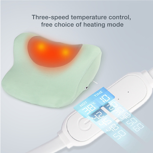Dispositif d'oreiller de Traction polyvalent, pétrissage chiropratique du dos, soulagement de la douleur au cou, civière d'oreiller électrique chauffant pour le cou - Product Image 4