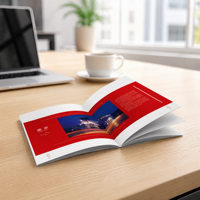 Service d'impression de brochures personnalisées, catalogue d'entreprise en gros, dépliant, conception de logo et de format sur mesure