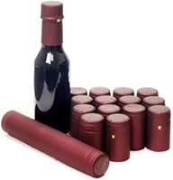 Capsules thermorétractables pour bouteilles de vin personnalisées de 50 mm et 60 mm, faciles à déchirer, en PVC