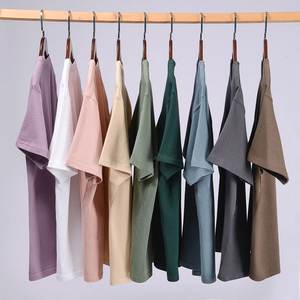 Logo con stampa OEM cotone pettinato Vintage pesante Oversize 280gsm t-Shirt produttore di <span class=keywords><strong>abbigliamento</strong></span> da <span class=keywords><strong>uomo</strong></span> personalizzato - Product Image 2