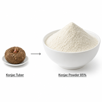 LCHBIO Extrait de racine de Konjac en poudre Glucomannane 85% CAS 37220-17-0 Fibre à haute viscosité Usage en vrac Complément alimentaire Qualité alimentaire