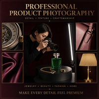 Servicio de Fotografía de Productos AMZ, Imágenes para Anuncios de Productos, Diseño Infográfico, Contenido A+, Producción de Video para Vendedores en Línea