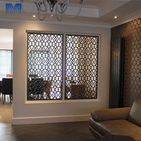 Portail de clôture en métal sur mesure, gravure laser 3D, anti-corrosion, durable, imperméable, écran de clôture en aluminium pour la protection de l'intimité
