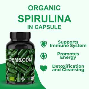 Kapsul <span class=keywords><strong>Spirulina</strong></span> Organik Murni Alami, Kaya Nutrisi, Antioksidan, Penurun Berat Badan, Tinggi Protein untuk Pelangsingan - Product Image 4