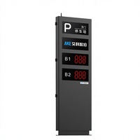Écran LED de Guidage Intelligent pour Stationnement AKE, Affichage d'Informations d'Entrée Bicolore Rouge/Vert, Protection IP54, RS485/RJ45, pour Sol