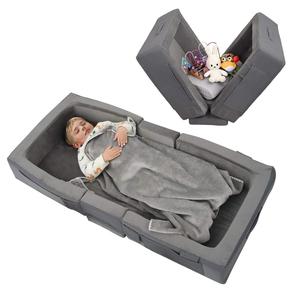 2025 Portable Voyage 2-en-1 Bébé Canapé-<span class=keywords><strong>Lit</strong></span> Pliable Empilable Canapés Rembourrés pour Enfants - Product Image 1