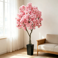 Großer Künstlicher Kirschblütenbaum Rosa Sakura-Baum für Hochzeitsdekoration Heim-Party-Deko Künstlicher Blumenbaum