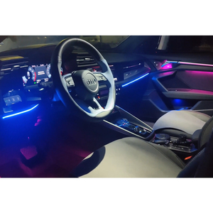 Upgrade RGB Led Car Interior Ambient <b>Light</b> Decoration for Audi A3 2021-2026 Laser Carving Pattern Trim <b>Accessories</b> - Product Image 2