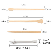 Spatule jetable en bois pour salon de coiffure et soins écologiques, outil applicateur de cire capillaire, spatule à langue, spatule à popsicle, spatule de suppression