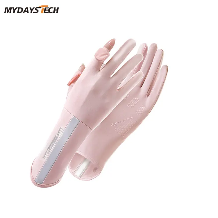 Mydays Tech Light sottile Ultra Soft Cool tessuto UPF 50 Plus UV guanti di protezione per donne che lavorano in sella alla guida