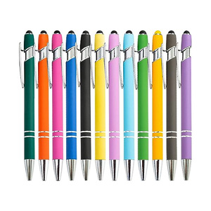 BV Retractable Ballpoint <b>Pen</b> Ballpoint Soft Touch Stylus Metal <b>Pen</b> High Quality Promotional <b>Gifts</b> Ballpoint <b>Pen</b> with logo - Product Image 2