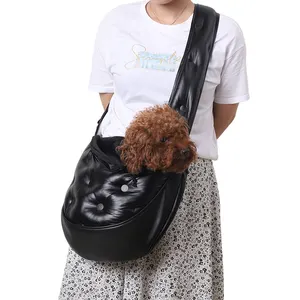 Dog and Cat Sling Carrier Hands Free Reversible Pet Papoose Bag Soft Pouch for Small Dogs