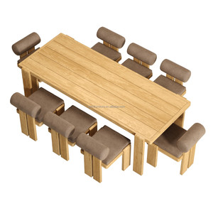 Tavoli e Sedie da Esterno per Patio in <span class=keywords><strong>Teak</strong></span> Anticorrosione per Villa e Hotel, Tavolo da Pranzo e Sedie di Lusso in Legno Massiccio - Product Image 5