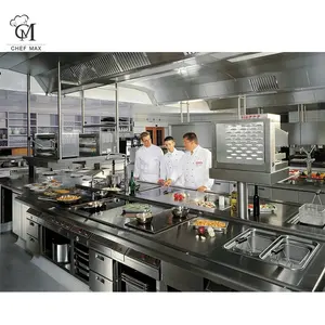 stainless steel professional commercial restaurant kitchen equipments cooking