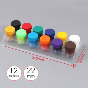 Set di <span class=keywords><strong>12</strong></span> Colori Tempera Non Tossici per Bambini Foska, Colori Acrilici per Studenti e Artisti - Product Image 2