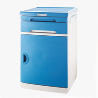 Grande armoire de rangement mobile en plastique ABS pour chevet d'hôpital, vente directe du fabricant, mobilier de clinique
