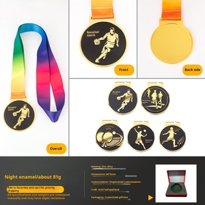 Médaille en métal personnalisée en alliage <span class=keywords><strong>de</strong></span> zinc, design 3D, pour la glisse sur glace, le judo, le badminton, vente en gros - Product Image 5